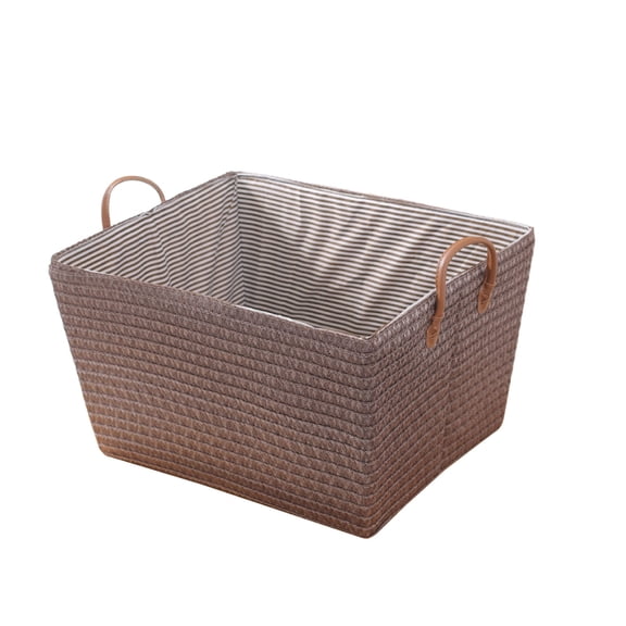 SouMaox Foldable Laundry Basket, Sturdy Canvas Fabric, Ergonomic Rope Handles, Versatile Storage Organizer for Dorms Bedrooms Bathrooms