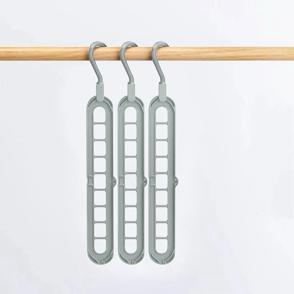 SouMaox Hanger Organizer, Space Saving Wardrobe Stacker, Rotating Clothes Rack, Vertical Drying Hook for Home Apartment Closet Management