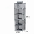 thumbnail image 1 of SouMaox Hanging Closet Organizer Washable Fabric Wardrobe Storage Shelves Foldable Clothing Drawer Unit Space Saving Home Sorting System, 1 of 7