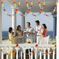 thumbnail image 1 of SouMaox Hawaiian Flower Garland, Vibrant Tropical Petals, Lightweight Decorative Banner, Festive Venue Styling for Island Theme Gatherings, 1 of 9