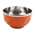 thumbnail image 1 of SouMaox Insulated Stainless Steel Soup Bowl Double Layer Heat Resistant Kitchenware Colorful Tableware Lightweight Cereal Rice Basin, 1 of 8
