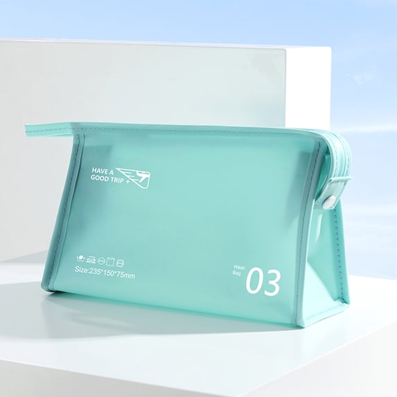 SouMaox Jelly Storage Bag, Water-Resistant Transparent Pouch, PVC Organizer, Travel Toiletry Case for Vacation Accessories