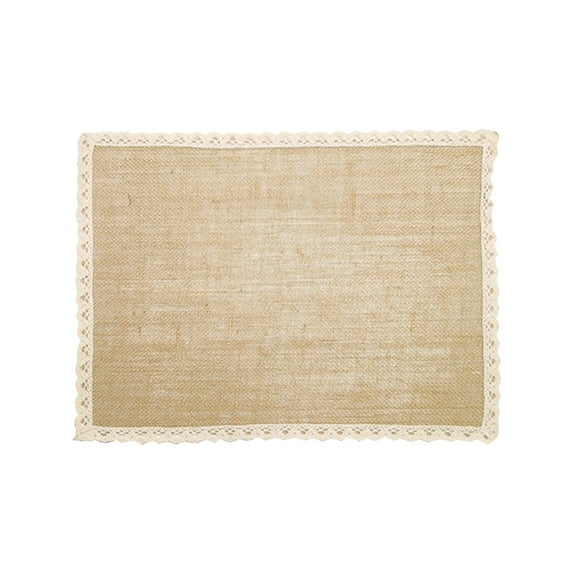 SouMaox Jute Placemats Linen Weaving Table Mats Decorative Kitchen Dining Linens Washable Burlap Pads Farmhouse Style Tableware Decor