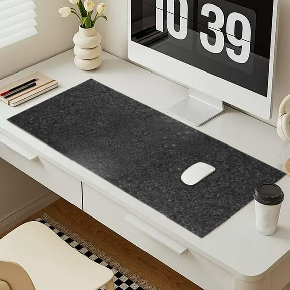 SouMaox Keyboard Desk Mat, Nonslip Rubber Base Desktop Pad, Gaming Surface, Smooth Mouse Control for Home Office Workstation