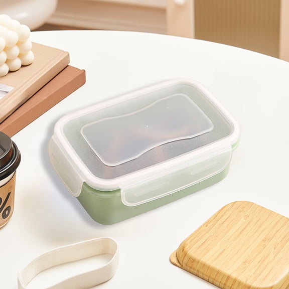 SouMaox Kitchen Bento Box Portable Mini Refrigerator Storage Case Rectangular Food Container Organization for Home Meal Prep