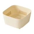 thumbnail image 1 of SouMaox Kitchen Drainage Basket Versatile Produce Strainer Plastic Storage Bin Quick Drain Vegetable Caddy Portable Organizer Container, 1 of 8