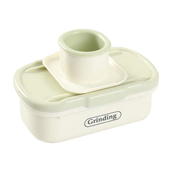 SouMaox Kitchen Garlic Grater Etched Ginger Slicer Manual Puree Maker Handheld Vegetable Mincer Green Food Prep Tool Zester Home Cookware