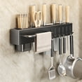 thumbnail image 1 of SouMaox Kitchen Organizer Rack Wall Mounted Storage Hook Hanging Caddy Utensil Holder Organization for Modern Home Culinary Spaces, 1 of 9