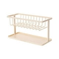 thumbnail image 1 of SouMaox Kitchen Sink Organizer Sponge Holder Draining Rack Soap Caddy Dishwashing Brush Stand Countertop Basket Tray Detachable Divider, 1 of 9