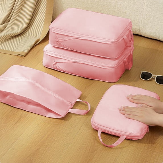 SouMaox Luggage Packing Cubes Expandable Compression Organizers Clothing Storage Pouches for Business Trips Vacation Suitcase Organization