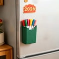 thumbnail image 1 of SouMaox Magnetic Pen Container, Wall Mounted Whiteboard Marker Storage Box, Large Capacity Hanging Organizer for Chalkboard, Refrigerator, Office and Classroom, 1.1" x 2.48" x 3.35" Green, 1 of 6