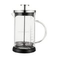 thumbnail image 1 of SouMaox Manual Milk Frother Glass Pitcher Foam Maker Hand Pump Creamer Foamer Clear Carafe Ergonomic Handle Kitchen Coffee Bar Accessory, 1 of 7