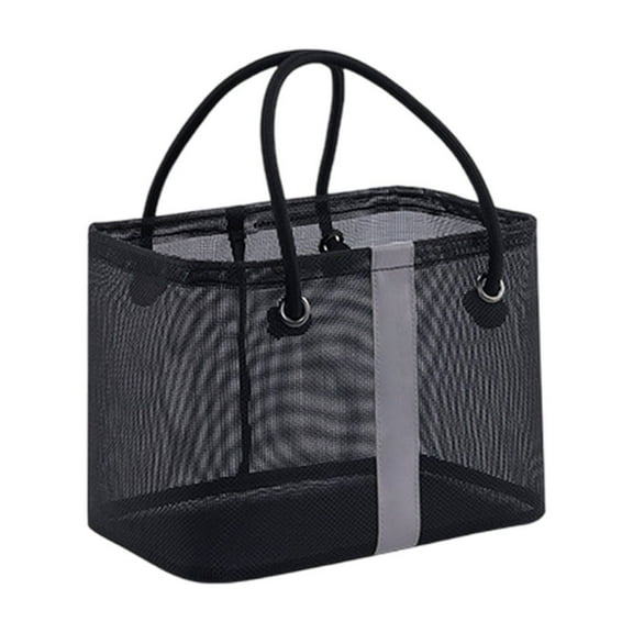 SouMaox Mesh Shower Caddy, Metal Frame Stable Structure, Foldable Quick Dry Organizer, Toiletries Storage for Travel Dorm Gym Use