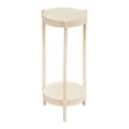 thumbnail image 1 of SouMaox Modern Round Side Table, Tiered Plastic Sofa End Stand, Minimalist Bedroom Nightstand, Compact Living Room Storage Tray Rack, 1 of 9