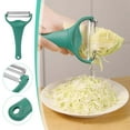 thumbnail image 1 of SouMaox Multifunctional Double Head Peeler Stainless Steel Shredder Vegetable Slicer Shredding Tool for Modern Home Kitchen Preparation, 1 of 9