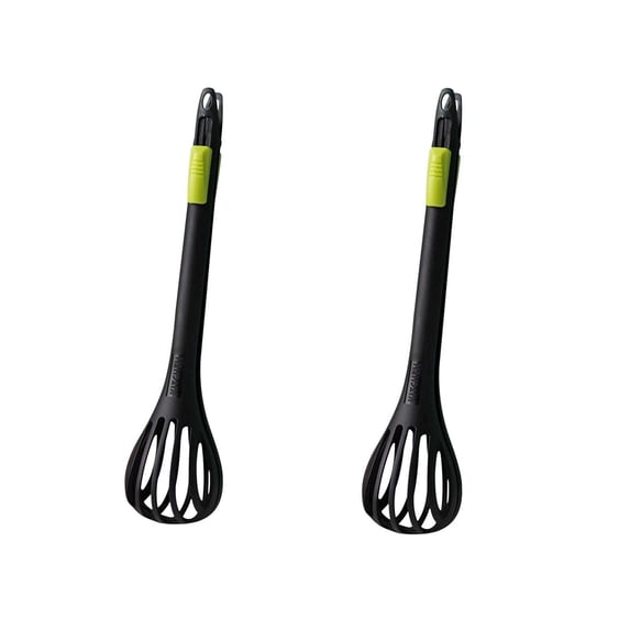 SouMaox Multifunctional Egg Beater, Dual Purpose Grip, Nylon Pasta Tong, Stirring Serving Prep for Home Kitchen Cooking Baking Tasks