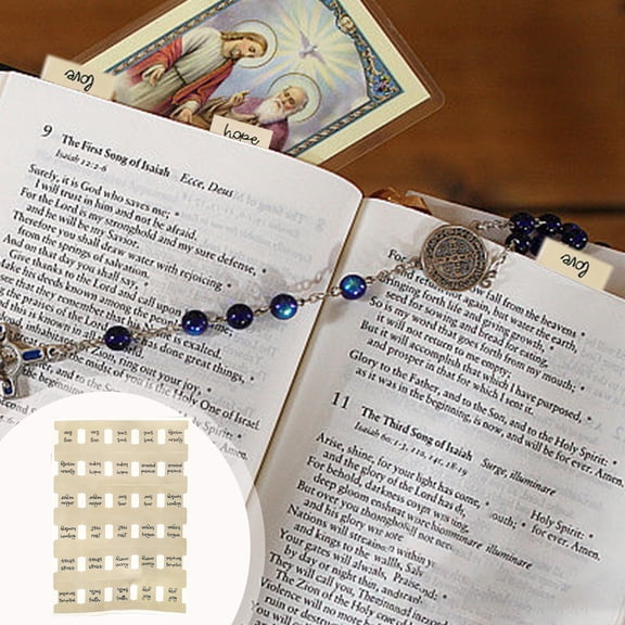 SouMaox Navigation Tabs Laminated Stickers Scripture Markers Quick Reference Labels for Devotional Reading Study Sessions