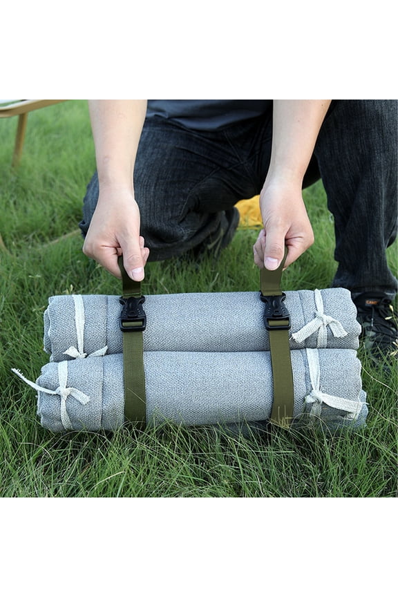 Nylon Binding Strap, High Strength Adjustable Buckle Utility Tie, Quick Release Fastener for Camping Gear Hiking Luggage Organization