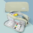 thumbnail image 1 of SouMaox Oxford Cloth Pen Case, Multi Layer Storage Pouch, Stationery Organizer, Handheld Bag for Office Supplies, 1 of 9