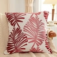 thumbnail image 1 of SouMaox Palm Leaf Pillow Cover Velvet Fabric Tropical Cushion Case Sofa Bedside Decor for Living Room Bedroom Lounge, 1 of 9
