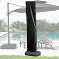 thumbnail image 1 of SouMaox Patio Umbrella Cover, Heavy Duty Water-Resistant 190D Cloth Storage Bag with Drawstring Closure, Sun Rain Protection for Center Pole Cantilever Umbrellas, 17.72" x 89.76", 1 of 7