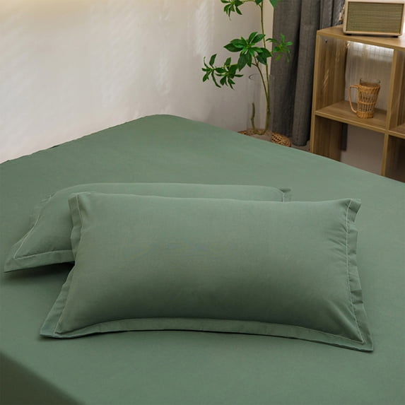 SouMaox Polyester Pillowcase Breathable Bedding Soft Sleep Cover Smooth Fabric Sham for Home Bedroom Decor Use