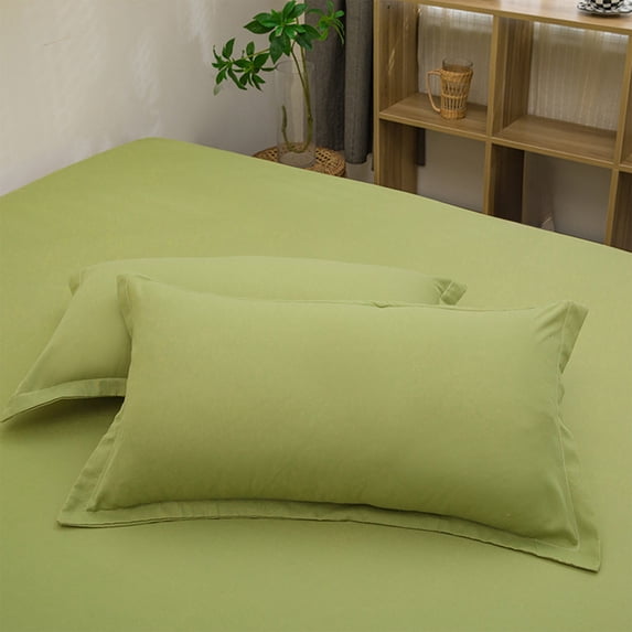 SouMaox Polyester Pillowcase Breathable Bedding Soft Sleep Cover Smooth Fabric Sham for Home Bedroom Decor Use