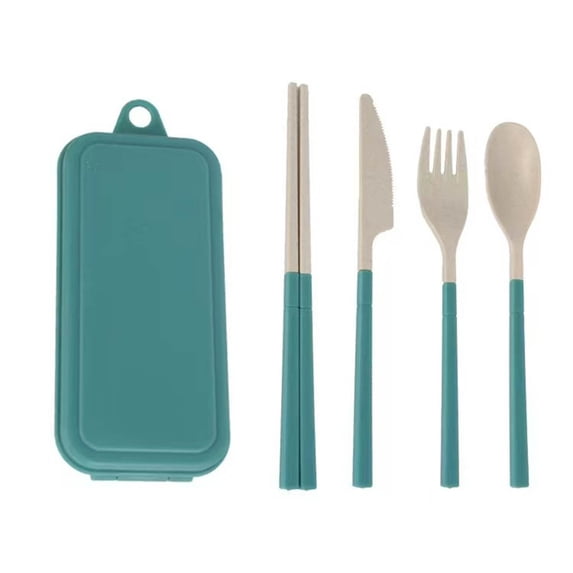 SouMaox Portable Flatware Set, Detachable Reusable Utensils, Travel Silverware, Dining Accessory, for Camping Trips