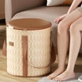 thumbnail image 1 of SouMaox Portable Foot Soaking Basin Foldable Insulated Bucket Deep Water Tub Wash Bag for Travel Home Apartment Outdoor Camping Use, 1 of 9