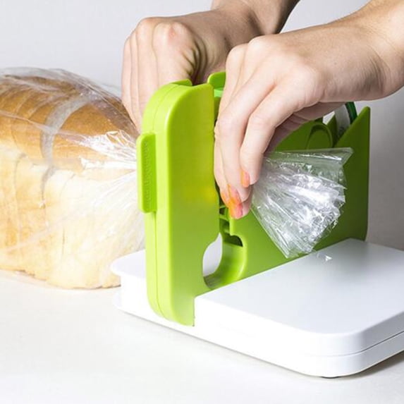 SouMaox Portable Household Sealer, Fast Closing Vacuum Device, Manual Heat Sealing Machine, Kitchen Storage Organization for Home Pantry