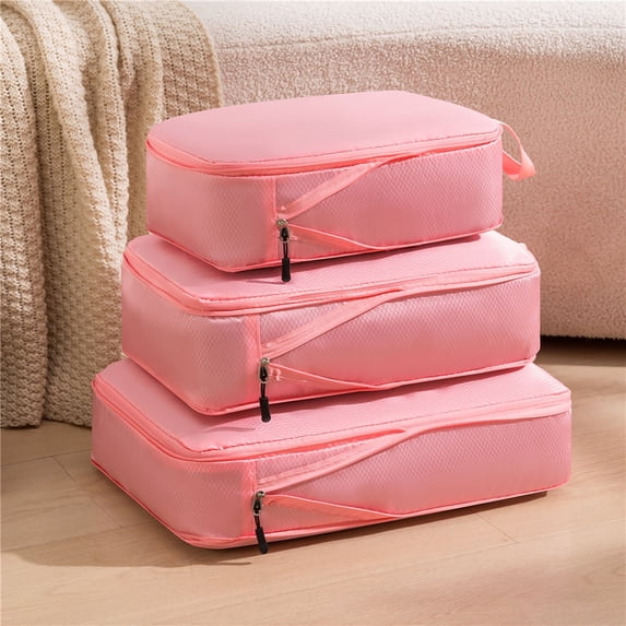 SouMaox Portable Luggage Organizers, Space Saving Suitcase Cubes, Travel Packing Bags, Modular Clothing Storage for Vacation Trip Sorting