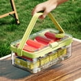 thumbnail image 1 of SouMaox Portable Lunch Container Chilled Storage Box Refrigerator Meal Organizer Outdoor Picnic Carrier for Fresh Food Transport, 1 of 8