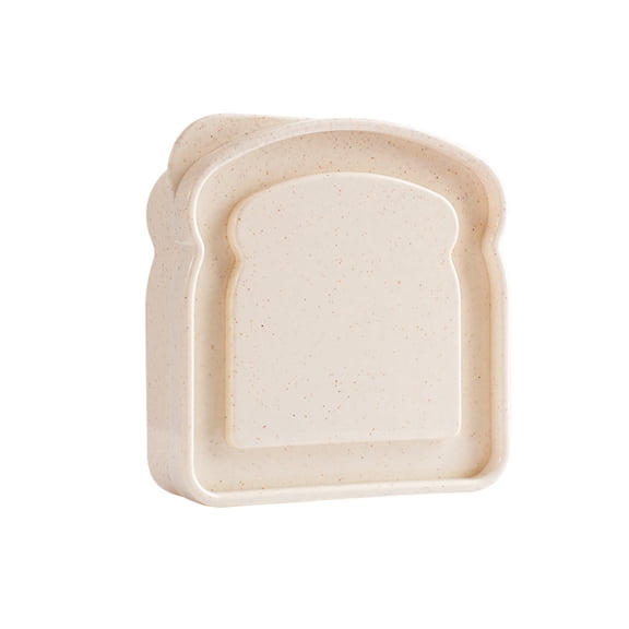 SouMaox Portable Sandwich Box, Sturdy Fiber Construction, Bread Container, Microwave Dishwasher Use for Daily Meals Travel Office Lunches