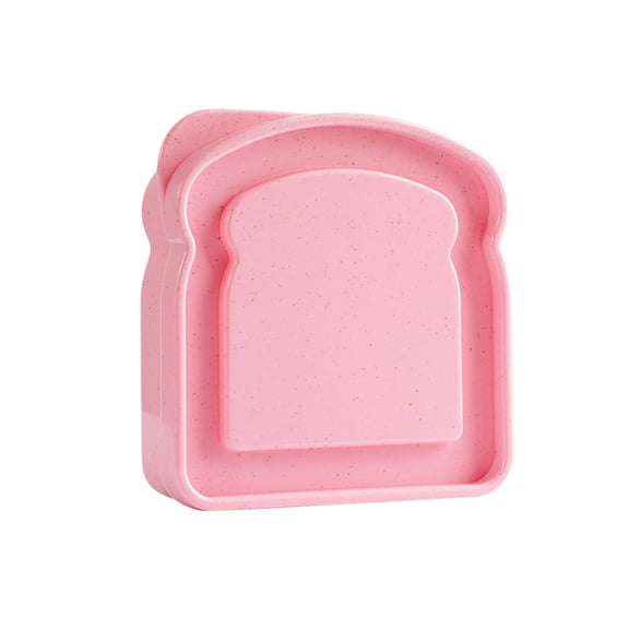 SouMaox Portable Sandwich Box, Sturdy Fiber Construction, Bread Container, Microwave Dishwasher Use for Daily Meals Travel Office Lunches