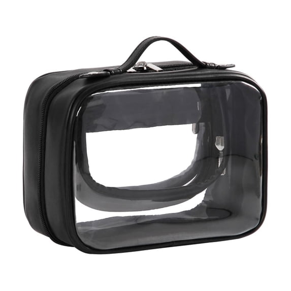 SouMaox Portable Storage Pouch Flexible Handle Travel Organizer Toiletry Case Large Opening Container for Daily Commuting Vacation Use