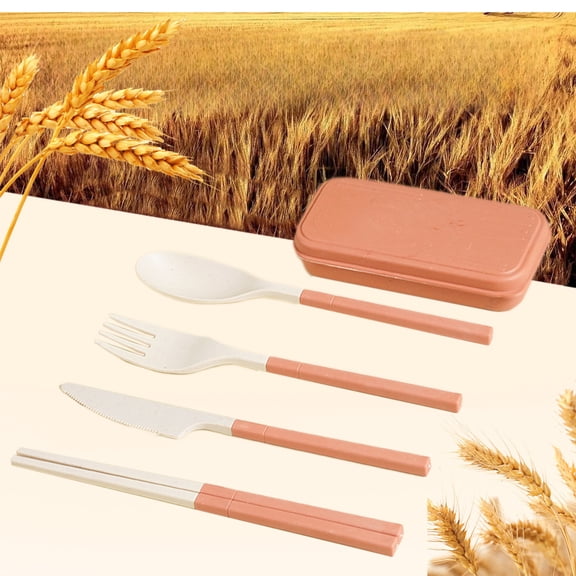 SouMaox Portable Travel Flatware, Foldable Reusable Utensils, Lightweight Picnic Cutlery, Outdoor Dining Set for Camping Workplace Office
