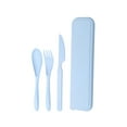 thumbnail image 1 of SouMaox Portable Utensils Set Reusable Flatware Travel Cutlery Case Outdoor Dining Spoon Fork Kit Set Camping Gear Lightweight Tableware, 1 of 9