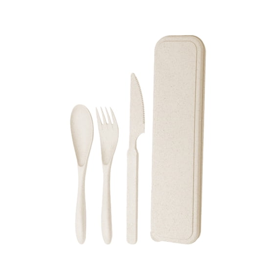 SouMaox Portable Utensils Set Reusable Flatware Travel Cutlery Case Outdoor Dining Spoon Fork Kit Set Camping Gear Lightweight Tableware