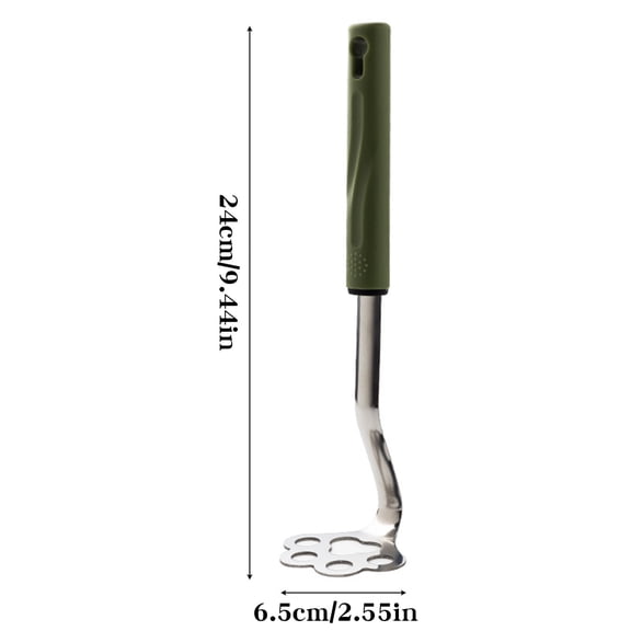 SouMaox Potato Masher Stainless Steel Kitchen Manual Presser Ergonomic Handle Ricer Fruit Vegetable Mashing Tool Smooth Puree Maker Utensil