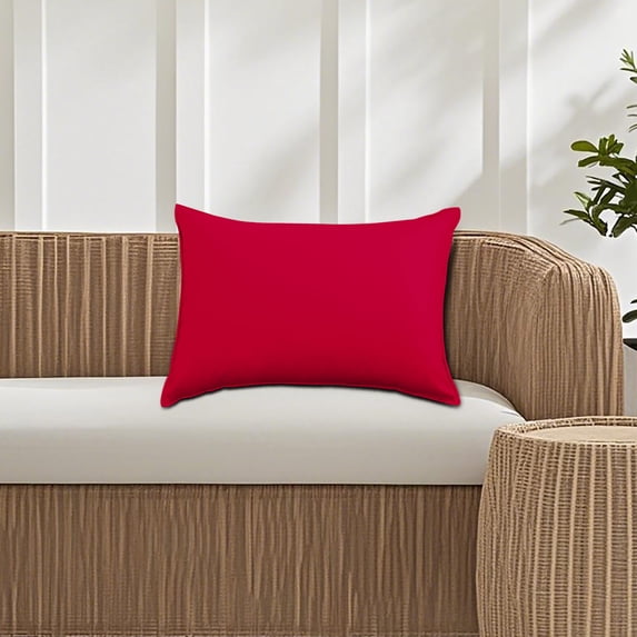SouMaox Rectangle Outdoor Pillow Cover Watertight Modern Cushion Case Patio Furniture Decoration for Backyard Lounge Seating