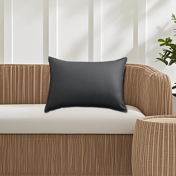 SouMaox Rectangle Outdoor Pillow Cover Watertight Modern Cushion Case Patio Furniture Decoration for Backyard Lounge Seating