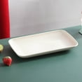 thumbnail image 1 of SouMaox Rectangular Serving Tray, Large Capacity Platter, Sturdy Plastic Dish for Family Gatherings and Buffet Parties, 1 of 9