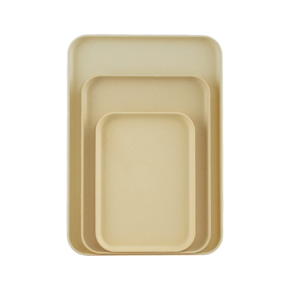 SouMaox Rectangular Serving Tray Set Household Platter Kitchenware Party Snack Dish Coffee Table Organizer Decorative Food Display Plate