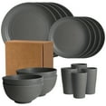 thumbnail image 1 of SouMaox Reusable Plastic Dinnerware Set Lightweight Unbreakable Bowls Plates Cups Kitchen Tableware Dishwasher Reliable Dorm Essentials, 1 of 9