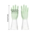 thumbnail image 1 of SouMaox Reusable Waterproof Household Dishwashing Gloves Gradient Pattern Non Slip Grip Long Sleeve Laundry Kitchen Cleaning Supplies, 1 of 9