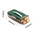 thumbnail image 1 of SouMaox Rolling Egg Dispenser Refrigerator Door Storage Bin Automatic Gravity Feed Stackable Container Kitchen Organizer Tray, 1 of 9