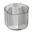 thumbnail image 1 of SouMaox Rotating Stationery Organizer, Clear Multi Compartment Cylinder, Smooth Swivel Base, Desktop Accessory Sorting, for Office Dorm Vanity, 1 of 6