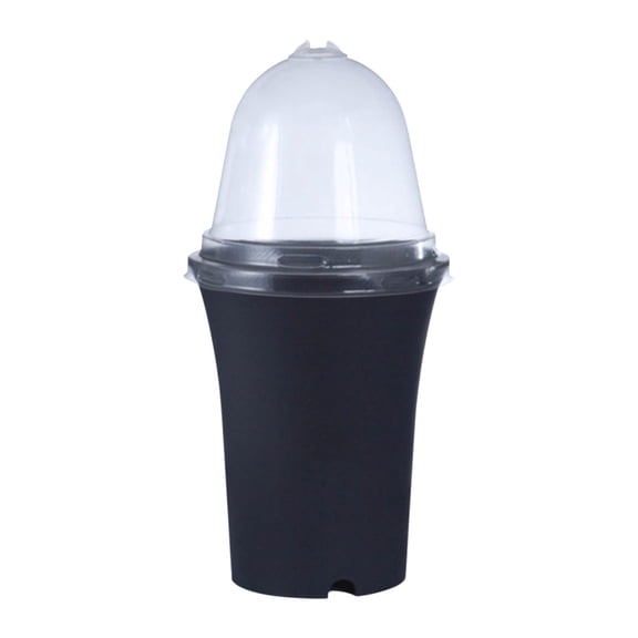 SouMaox Round Plastic Planter Heat Insulating Flower Container Growth Promotion Outdoor Pot for Garden Backyard Deck Patio Area
