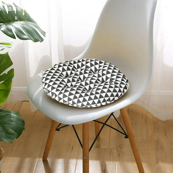 SouMaox Round Seat Cushion Office Chair Pad Comfortable Tufted Patio Furniture Accessory Soft Polyester Indoor Outdoor Floor Stool Mat