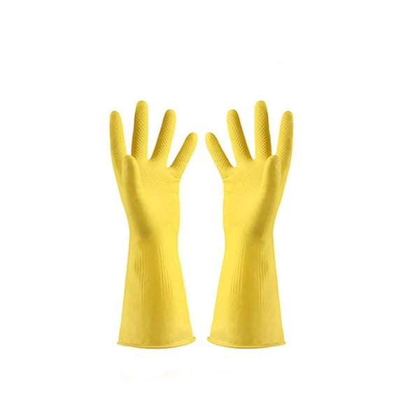 SouMaox Rubber Cleaning Gloves Puncture Resistant Dishwashing Mitts Oilproof Housework Hand for Home Kitchen Daily Maintenance Tasks